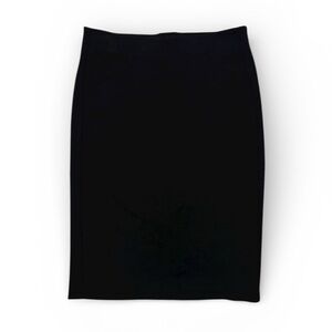Elie Tahari Black Pencil Skirt Stretch Career Work Midi Large